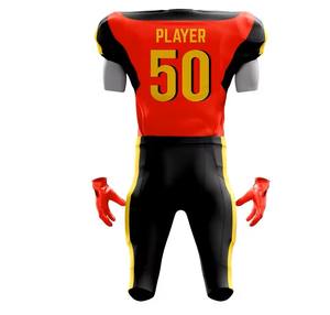 Uniforme de fútbol americano ajustado para hombre de calidad superior Material transpirable Logotipo impreso en color personalizado Ropa deportiva de manga corta - Product Image 1