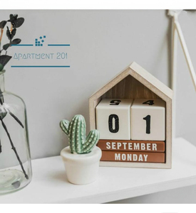 Vintage Home Desk Calendar, Creative Perpetual Calendar for Living Room, Study, Bedroom Decoration - Product Image 5