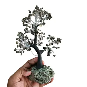 Chất Lượng Cao Cấp Tự Nhiên Vàng Pyrite Cây Với Cụm Sự Giàu Có Cây Pyrite Cụm Trên Pyrite Cụm Thô Pha Lê Cây Ma Thuật