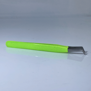 Pince à épiler pour faux cils en acier inoxydable de qualité fine droite et incurvée - Product Image 5