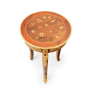 Juego de Mesa de Centro de Madera Clásica de Lujo con Mesas Auxiliares Integradas - Product Image 6