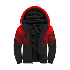 Sweat à capuche vintage épais en coton polaire zippé Acid Wash Zipper Oversized Hoodie - Product Image 1