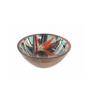 Manufacturer's Durable Wooden Fruit Salad Serving <b>Bowls</b> Handmade Premium Quality Printed <b>Enamel</b> Serving Ware Hot Selling <b>Bowls</b> - Product Image 1