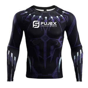 Best Quality Stylish Winter Rash Guard for Men Long Sleeve MMA Rush Guard With Custom Logo Compression Feature <b>Maximizing</b> Wear - Product Image 5