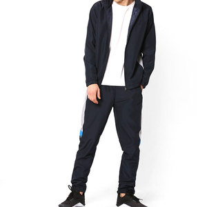 Nouveau survêtement 2 en 1 pour homme, poids moyen, 100 % coton, confortable, respirant, pour l'extérieur, motif uni, tendance, fermeture éclair, printemps - Product Image 1