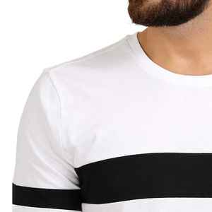 T-shirt vierge 100% coton surdimensionné personnalisé T-shirts pour hommes de grande taille T-shirt de sport athlétique d'entraînement Vente en gros - Product Image 4