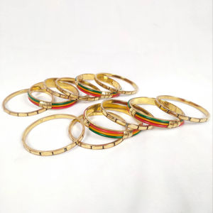 Bracelet en résine coloré de style vintage, poli à la main, de qualité supérieure, personnalisé, de marque, artisanat métallique, SOLDES - Product Image 1