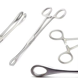 Forceps à éponges HERMANN MEDITECH HM-F-187, conception professionnelle à poignée annulaire, acier inoxydable, réutilisable, ISO13485 - Product Image 3