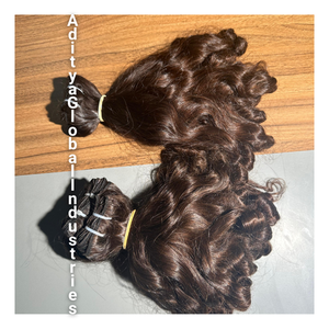 100% Raw Bouncy Wavy India Origen Proveedor Venta Raw Sin procesar Virgen Indian Temple Remy Extensiones de cabello humano - Product Image 1