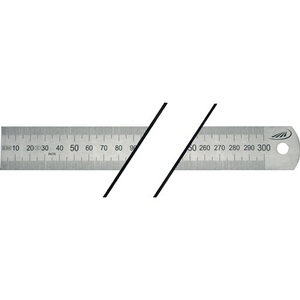 HELIOS PREISSER Regla Flexible de Acero Inoxidable de 2000 mm con Graduación en mm/mm - Product Image 1