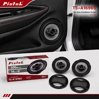 Haut-parleurs audio pour voiture au son clair, qualité supérieure, 6 pouces, 500W max, 45W RMS, 4 ohms, 91dB, 4 voies, pour mise à niveau audio de véhicule