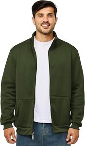 Sweat-shirts de pêche décontractés en polaire pour hommes de qualité supérieure, légers, à fermeture éclair, avec poches, pour le sport et les activités de plein air - Product Image 4