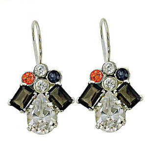 "Drop <b>Diamond</b> <b>Earrings</b> for Women's Wedding Party Jewelry | Geometric Design | Trendy | Gift | Religious" - Product Image 2