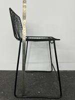 Tabouret de bar haut moderne en treillis métallique – Robuste, inaltérable, idéal pour salle de sport, cave à vin, bureau à domicile, bar à domicile, appartement