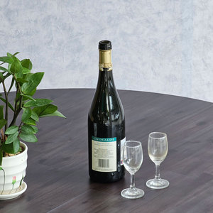 Melaleuca <b>Wood</b> Round Dinig <b>Table</b> with Tapered Iron Legs 120cm <b>Extendable</b> BA68182 - Product Image 6