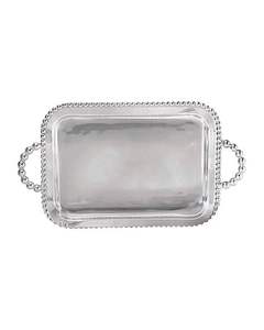 Bandeja de servicio de metal de aluminio de diseño hecho a mano de calidad superior, pieza única a precios muy asequibles - Product Image 5