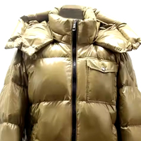 Blouson matelassé épais à col montant pour homme Golden Weather, imperméable, écologique, respirant, réversible, 100%