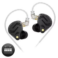 Écouteurs intra-auriculaires hybrides KZ ZS12 PRO X en métal 1DD+5BA HIFI Bass, moniteur de musique sportif avec suppression du bruit, nouvelle arrivée