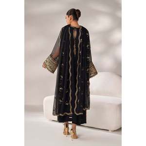 Vestido elegante de gasa bordado con corte en A PR-1250 - Product Image 2