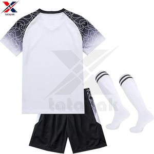 Calidad de exportación Estilo Ropa de equipo de fútbol Uniformes oficiales del equipo Impresión de logotipo personalizado Precio al por mayor directo de fábrica 100% Poliéster - Product Image 4
