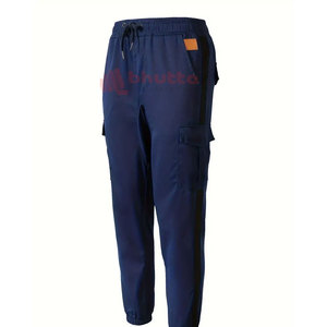 Meilleur design Pantalons décontractés pour hommes Haute qualité Nouveau style Respirant Coton Polyester Couleur solide Devant plat pour vêtements de rue - Product Image 3