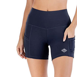 กางเกงขาสั้นเอวสูงระบายอากาศไร้รอยต่อสำหรับผู้หญิงขายส่ง - Product Image 3