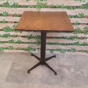 BCFBC01 - Mesa de Centro de Estilo Industrial para Sala de Estar, Duradera, de Madera y Goma, con Patas Cuadradas de Hierro - Product Image 1