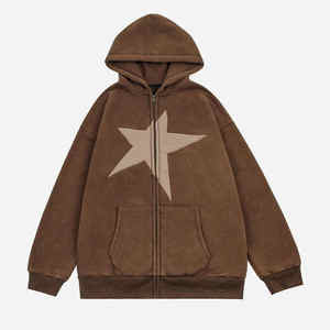 High Quality 500gsm Heavyweight Acid Washed Hoodies Oversized Hoodies & Sweatshirts <b>Spray</b> Dye Men Hoodies - Product Image 2