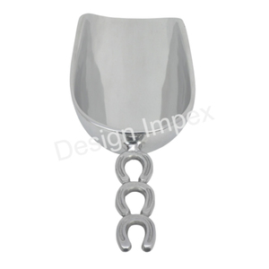 Cuchara de servir elegante con mango de broca de caballo Cuchara de metal ligera Impresión de logotipo personalizado Cuchara de almacenamiento adicional de marca Mejores ventas - Product Image 6