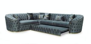 Juego de sofá de esquina reclinable con estilo moderno con almacenamiento, muebles extensibles cómodos para el hogar, sala de estar, dormitorio y uso en la oficina - Product Image 4