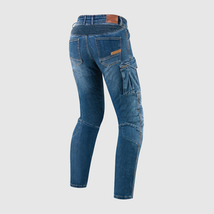 Pantalones Vaqueros de Mezclilla para Hombre, Estilo Motociclista, Cintura Media, Transpirables, Casuales, Ecológicos, 100% Algodón, Nueva Moda, Gran Venta - Product Image 4