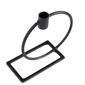 Wrought Iron <b>Black</b> <b>Candle</b> Holder for Pillar Restaurant and Office Weddings Decor Handmade Metal Use Top Quality <b>Candle</b> Holders - Product Image 2