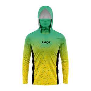 Sudadera con capucha de caza de pesca con estampado de sublimación para hombres con tela de secado rápido que absorbe la humedad y diseño de patrón de camuflaje - Product Image 1