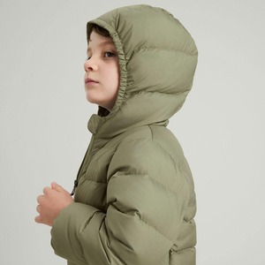 2025แจ็คเก็ตขนเป็ดสีเขียวมะกอกสำหรับเด็กผู้ชายมีฮู้ดสไตล์ลำลองมีซิปปิดสำหรับฤดูหนาว - Product Image 6