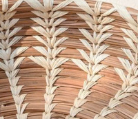 Set de table en paille vintage tissé à la main unique, prix d'usine de caboteur antidérapant