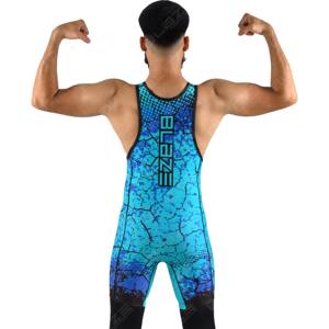 Hot Selling High Quality Customized Wrestling <b>Singlets</b> polyester spandex OEM Design Sublimated <b>Men</b> Wrestling <b>Singlet</b> - Product Image 3