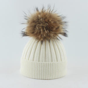 Gorro con pompón de punto grueso para moda de invierno, gorros cálidos para uso diario - Product Image 6