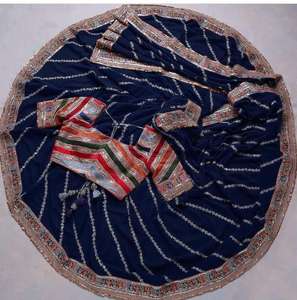 La mayoría de las ventas de Sari étnico exclusivo indio tradicional rojo exportación tela de seda bordado elegante trabajo para fiestas nupciales de boda - Product Image 6