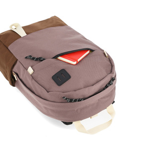 Sac à dos multifonctionnel et étanche pour ordinateur portable avec insertion d'ordinateur intelligent Sac à bandoulière d'affaires Sac pour ordinateur portable en toile pour filles - Product Image 5