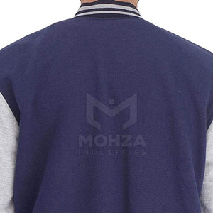 เสื้อแจ็คเก็ตเลตเตอร์แมนแบบสั่งทำพิเศษสำหรับผู้ชาย คอตั้ง ปักโลโก้ด้านหน้า ผ้าฝ้าย 100% ระบายอากาศได้ดี น้ำหนักเบา เหมาะสำหรับฤดูหนาว - Product Image 6