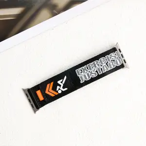 Bracelet de montre sport en nylon de luxe 46 mm pour <span class=keywords><strong>Apple</strong></span> <span class=keywords><strong>Watch</strong></span> Ultra 2 3 Series 11 10, respirant, durable, bracelet de remplacement - Product Image 2