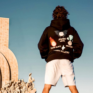 2024 Puff impresión nuevo diseño sudaderas con capucha transpirable manga larga estiramiento tejido Sudadera con capucha para hombres peso pesado lujo Logo estampado - Product Image 3