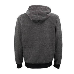 Sweat à capuche personnalisé pour homme en coton mélangé, style streetwear, manches longues, décontracté, confortable, pull-over uni, style basique d'été - Product Image 2