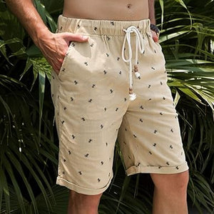 Pantalones Cortos de Verano para Hombre, Casuales, Clásicos, de Poliéster/Algodón, Ligeros, Transpirables, de Secado Rápido, Estilo Urbano - Product Image 4