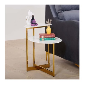 Table d'appoint/table basse en acier inoxydable au design moderne pour le salon, couleur et forme personnalisables, écologique, qualité supérieure - Product Image 5