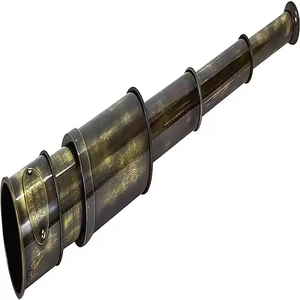 Antique Marine Gift item London nautical ทองเหลือง Spyglass กล้องโทรทรรศน์พร้อมขาตั้งไม้โลหะทนทานและสง่างาม - Product Image 6