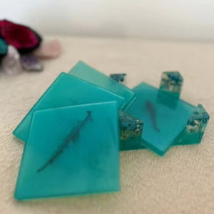 Posavasos de resina cuadrada de último diseño al mejor precio del fabricante en India - Product Image 1