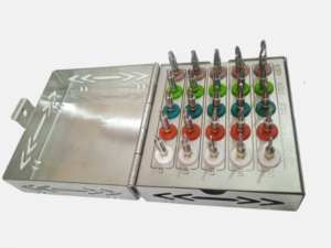 Kit de 25 Piezas de Brocas Cónicas para Implantes Dentales con Topes, Instrumentos Manuales de Acero Inoxidable, Certificación de Seguridad MOL para Implantología - Product Image 6