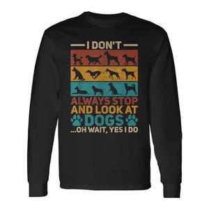 Vintage Long Sleeve <b>T</b>-<b>Shirt</b> for <b>Dog</b> Owners <b>Dog</b> Lover Outfit Multiple Types Available-Promotional <b>Dog</b> <b>T</b>-<b>Shirts</b> - Product Image 1