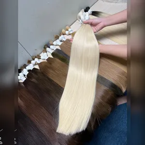 Venda de item online de alta qualidade, cabelo liso cru, tecido do fabricante em trama genial